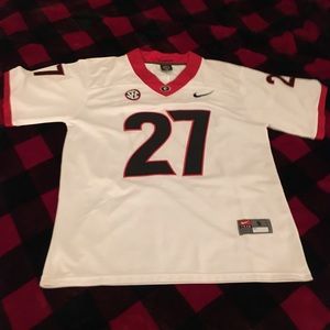 UGA Nike Jersey - Chubb, 27, White